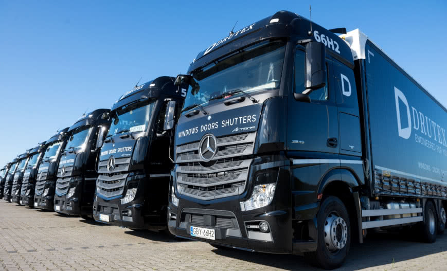 DRUTEX rozbudowuje flotę: ponad 700 pojazdów na drogach Europy!