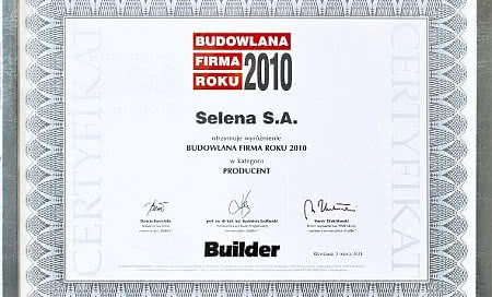 Budowlana Firma Roku 2010 dla Seleny SA