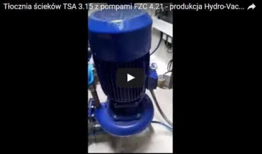 Tłocznia ścieków TSA 3.15 z pompami FZC 4.21 - produkcja Hydro-Vacuum S.A.
