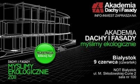 Akademia "Dachy i fasady - myślimy ekologicznie" 
